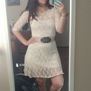 Ivory lace dress